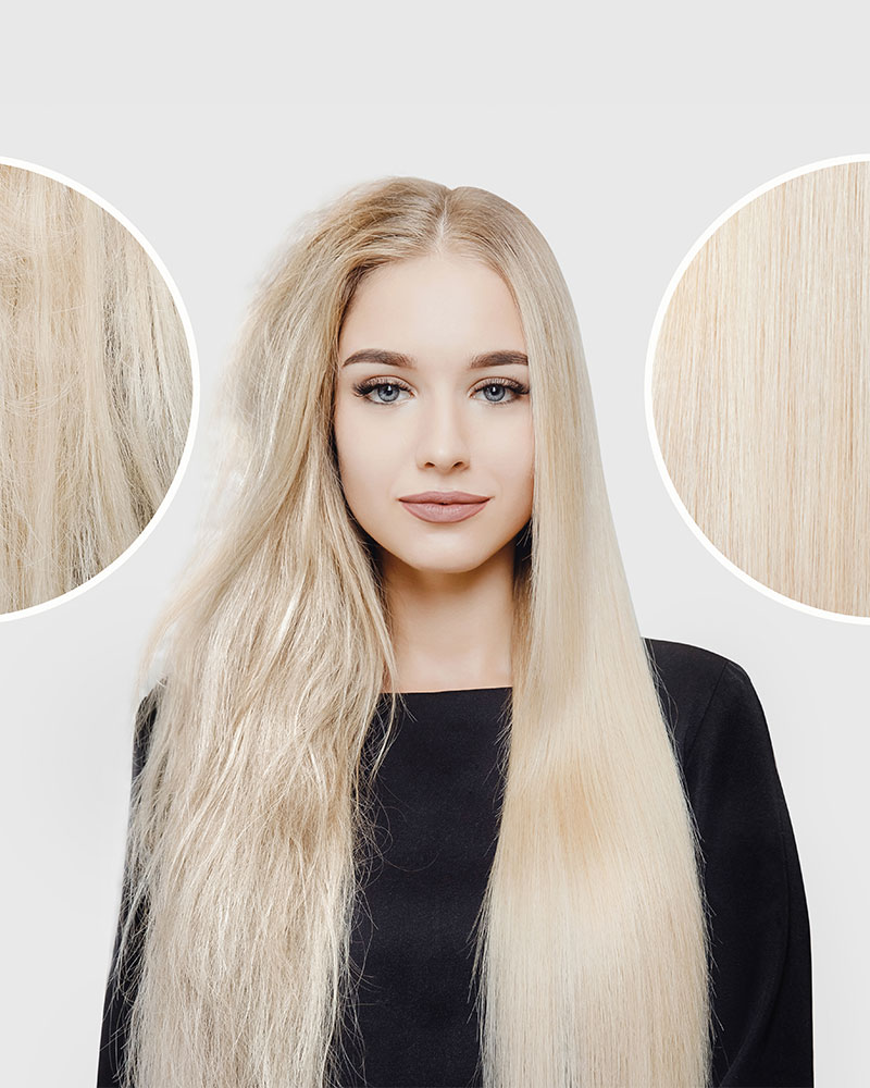 Blonde woman Conditioner